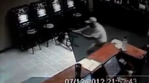 Senior Citizen Shoots Armed Robbers at Internet Cafe