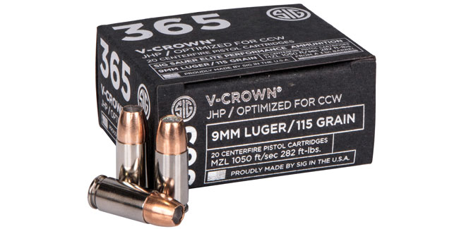 SIG V-Crown Ammunition