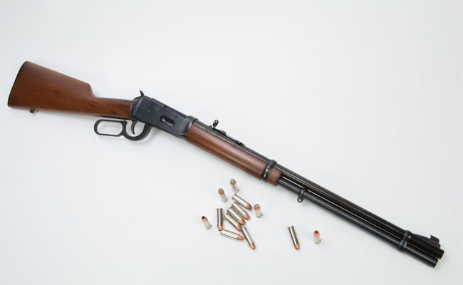 The author’s personal choice for a personal protection rifle is this Winchester Model 1894AE, chambered in .44 Magnum.