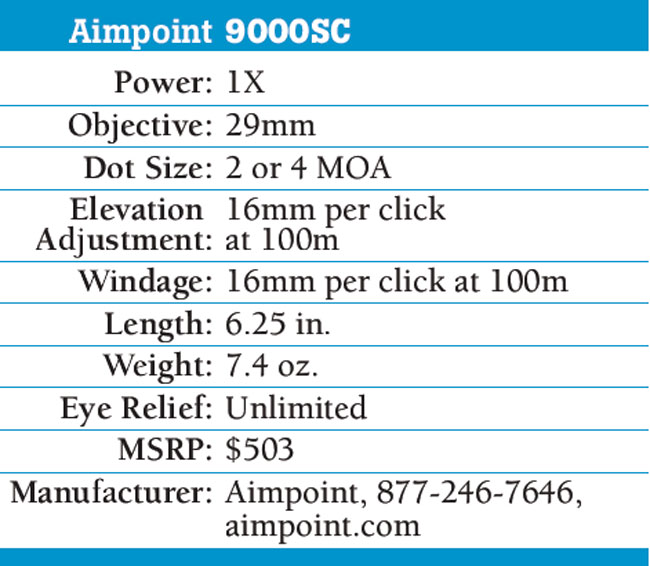Aimpoint 9000 Red Dot Sight