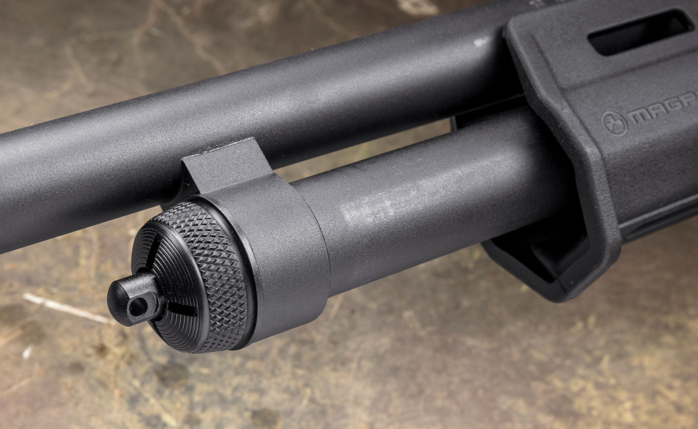Though the 870 DM features a detachable box magazine, Remington has kept the former magazine tube as a platform to mount the same slide action of the 870’s forend assembly. However, now it wears furniture made by Magpul.