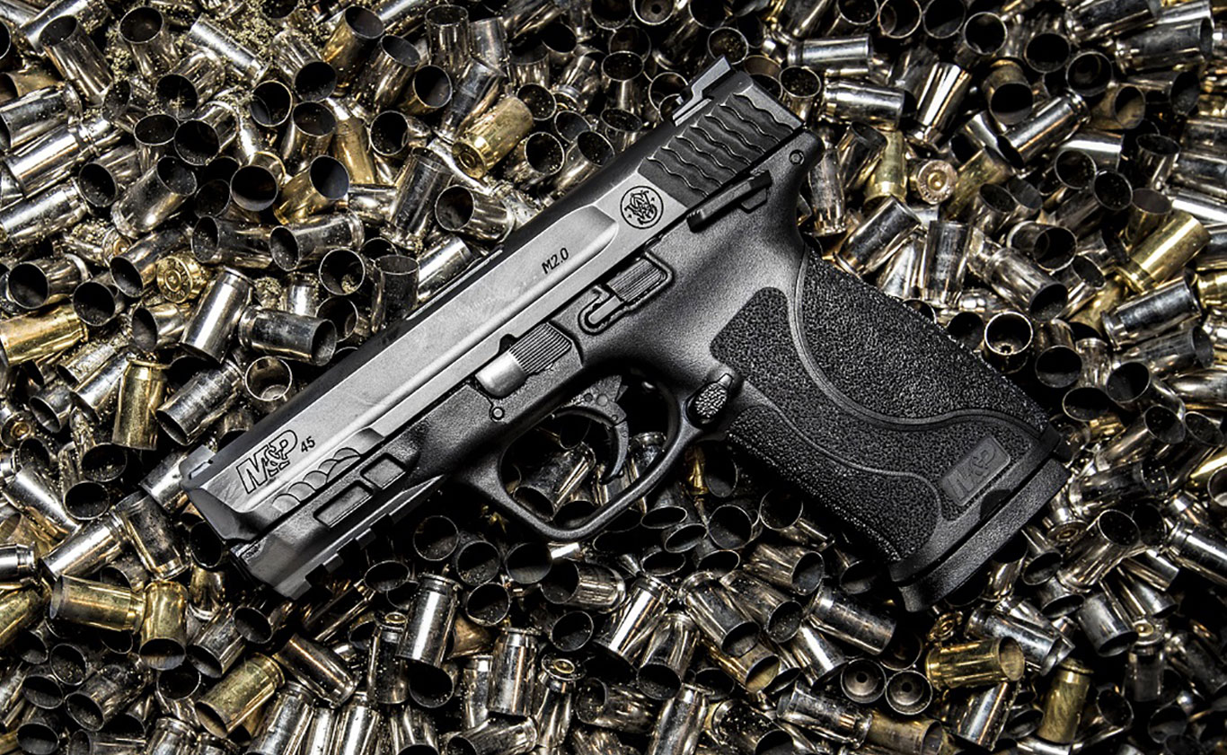 M&P45 M2.0 Compact pistol features shorter 4” barrel, 10 round magazine.