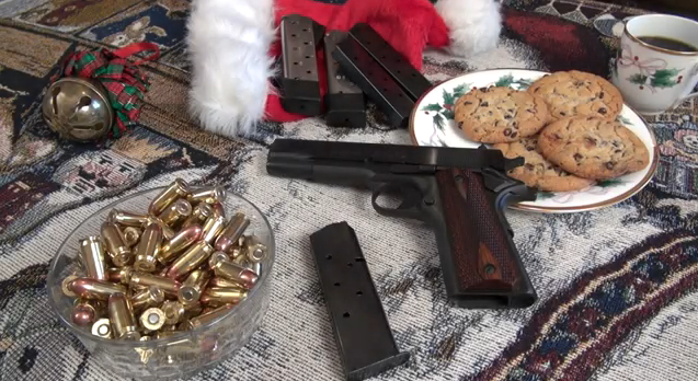 Santa Shoots "Jingle Bells" with his 1911 