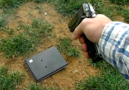 Viral Video: Father Shoots Facebook Brat's Laptop with 1911