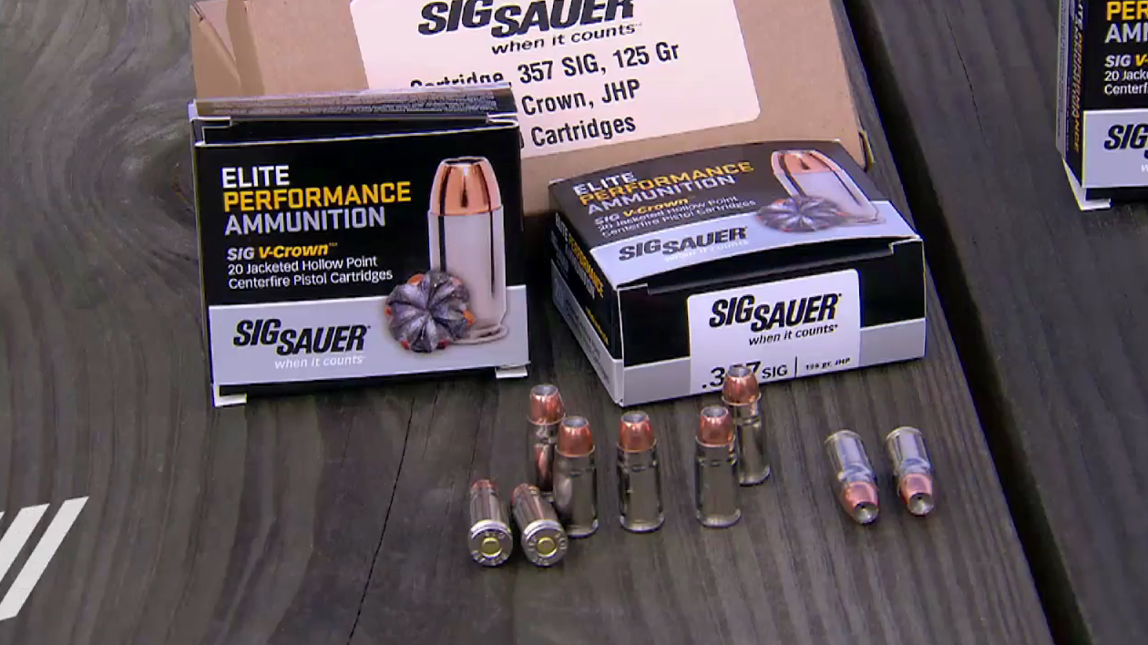 SIG Sauer Elite Performance Ammo with V-Crown Bullet