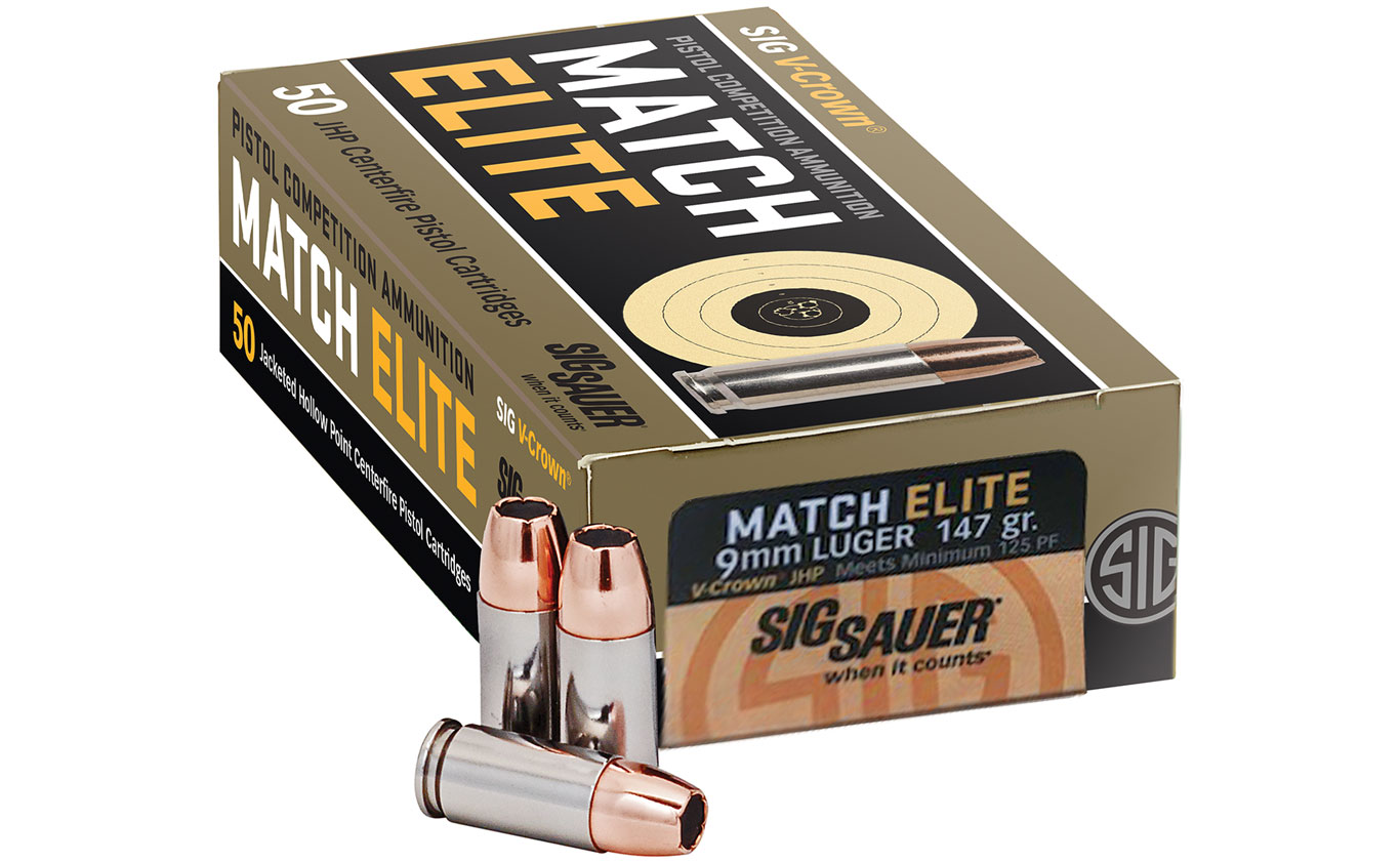 SIG SAUER Announces Match Elite Pistol Competition Ammunition